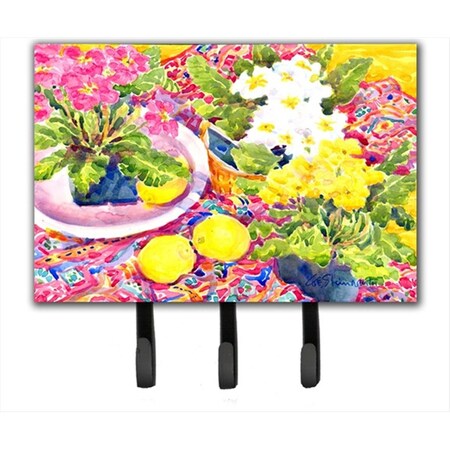 Carolines Treasures Flower Primroses Leash Holder or Key Hook 6062TH68